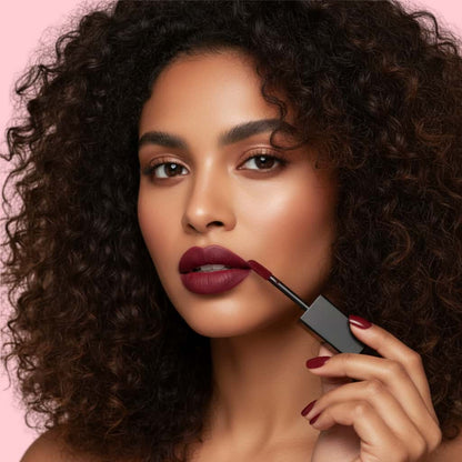 Velvet Matte Lip Gloss – Sianna | Vegan Bright Red Lip