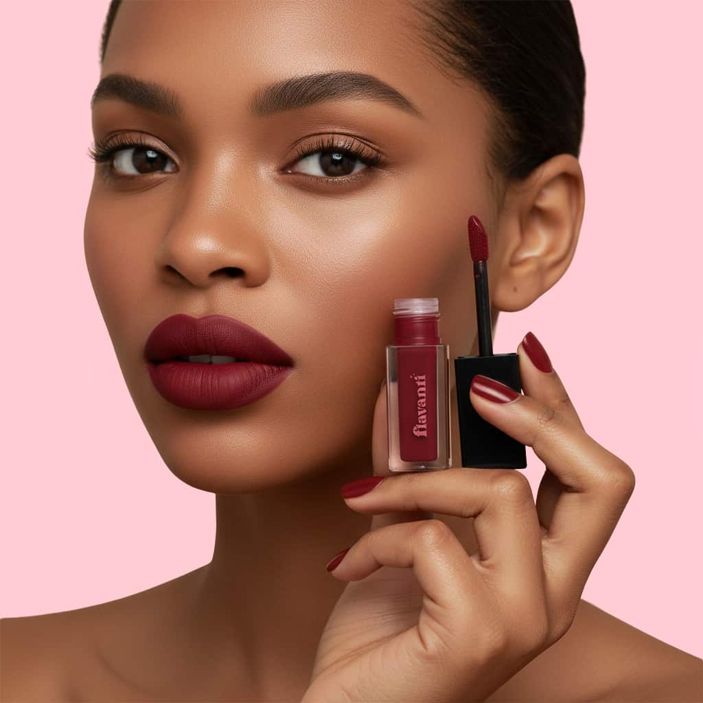 Velvet Matte Lip Gloss – Sianna | Vegan Bright Red Lip