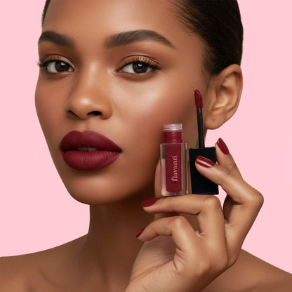 Velvet Matte Lip Gloss – Sianna | Vegan Bright Red Lip
