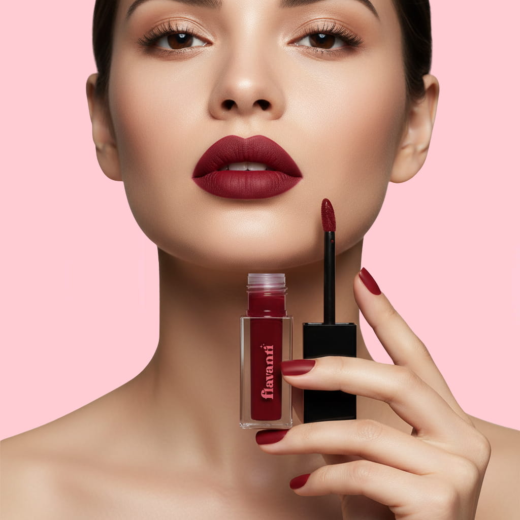 Velvet Matte Lip Gloss – Sianna | Vegan Bright Red Lip