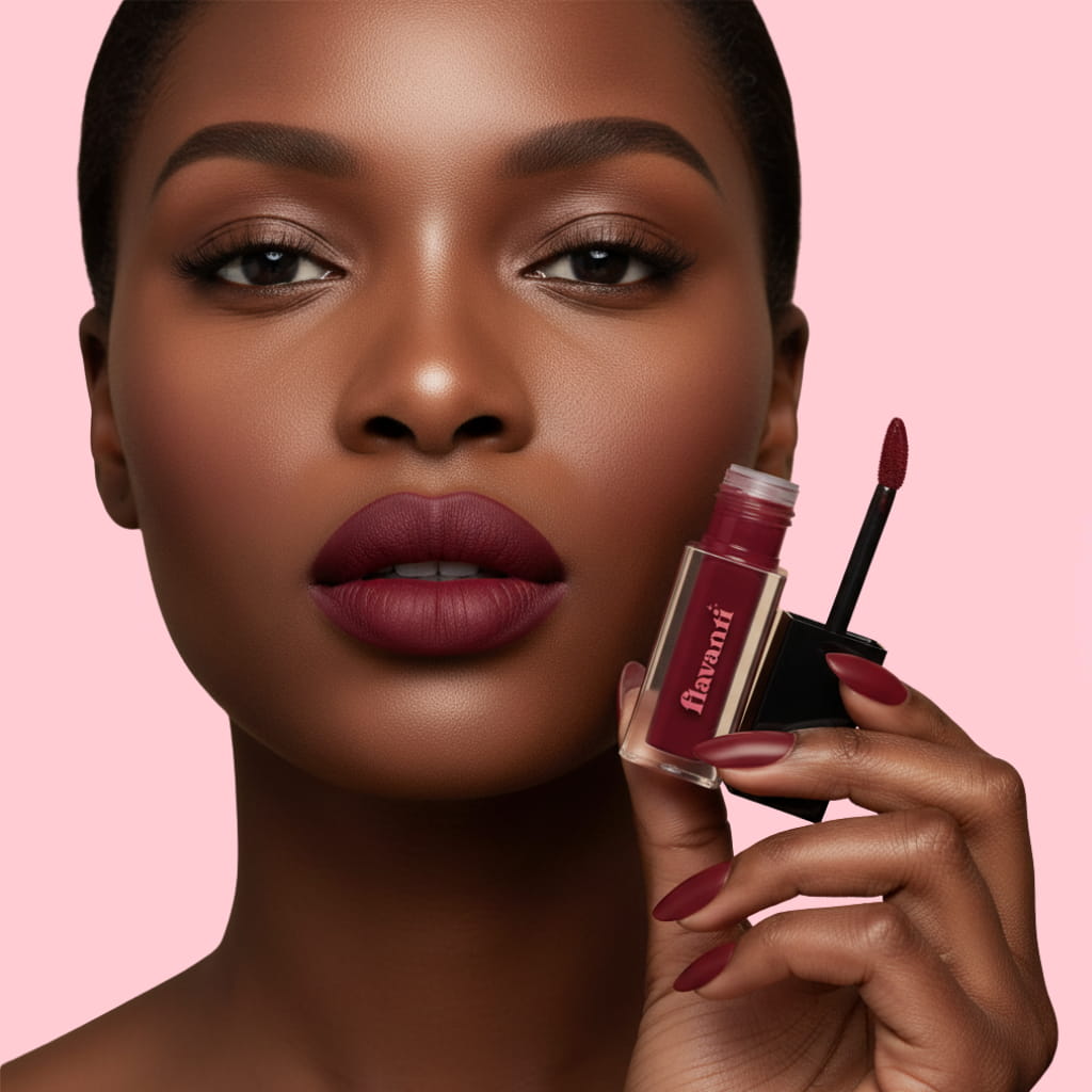 Velvet Matte Lip Gloss – Sianna | Vegan Bright Red Lip