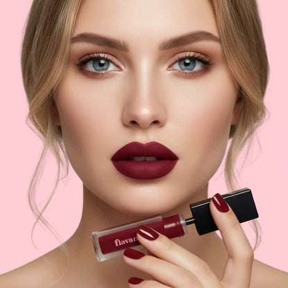 Velvet Matte Lip Gloss – Sianna | Vegan Bright Red Lip