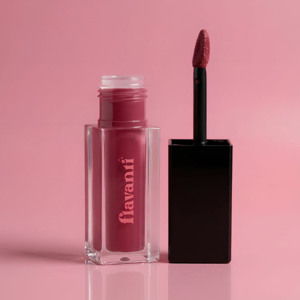 Velvet Matte Lip Gloss – Viola | Vegan Deep Burgundy Shade