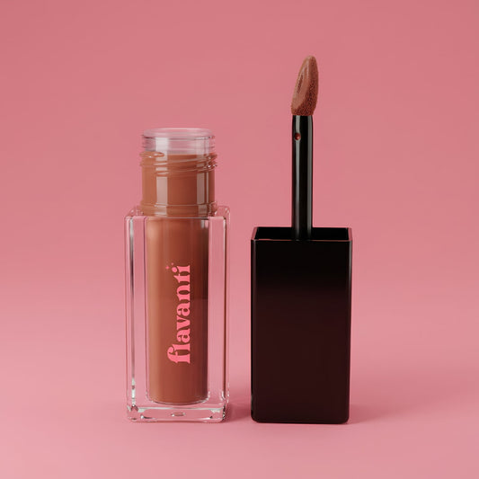 Velvet Matte Lip Gloss – Hazel | Vegan, Warm Brown Shade