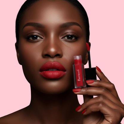 Velvet Matte Lip Gloss – Carmine | Vegan Classic Red