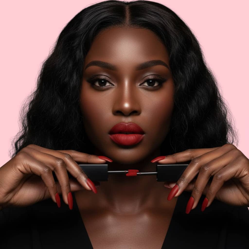 Velvet Matte Lip Gloss – Carmine | Vegan Classic Red