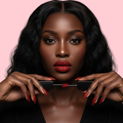 Velvet Matte Lip Gloss – Carmine | Vegan Classic Red